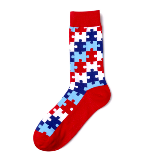 JIGSAW BLUE & RED